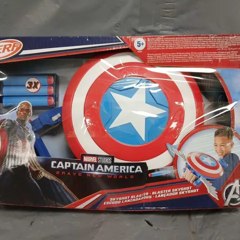 MARVEL STUDIOS CAPTAIN AMERICA BRAVE NEW WORLD NERF SKYSHOT BLASTER