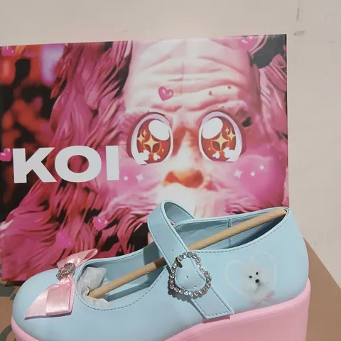 KOI TIRA MARY JANES 'POODLE PRINCESS EDITION' BLUE KIDS' BOOTS UK 5