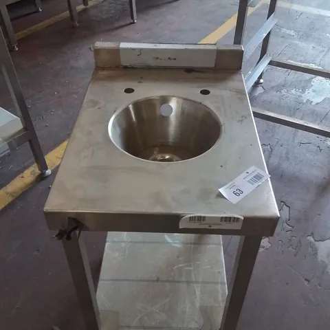 STAINLESS STEEL INDUSTRIAL CATERING SINGLE HAND-WASH BASIN
