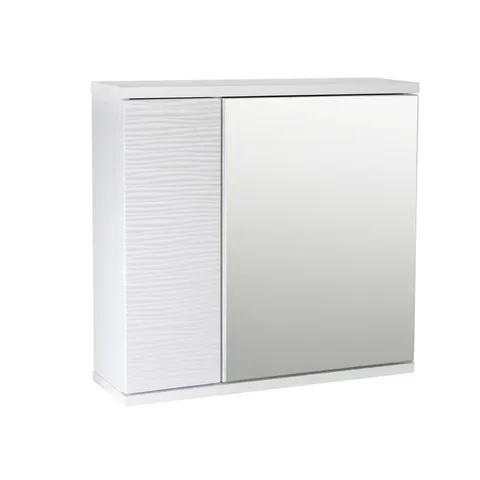 BOXED MINAXI MIRRORED CABINET WHITE (1 BOX)