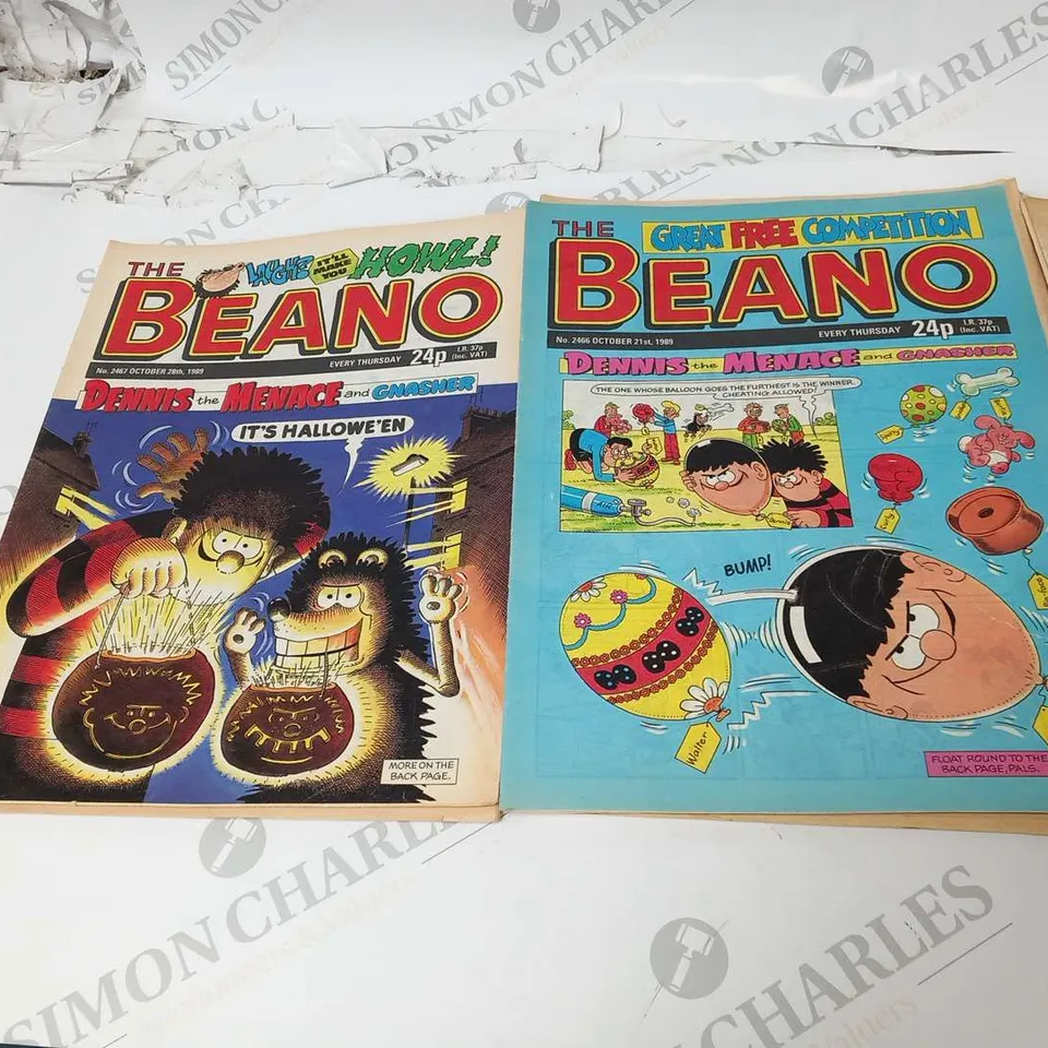 COLLECTION OF ASSORTED BEANO COMICS FROM 1989