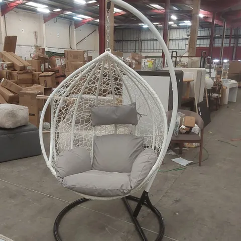 DESIGNER EGG CHAIR WITH CUSHION GARDEN SWING SEAT