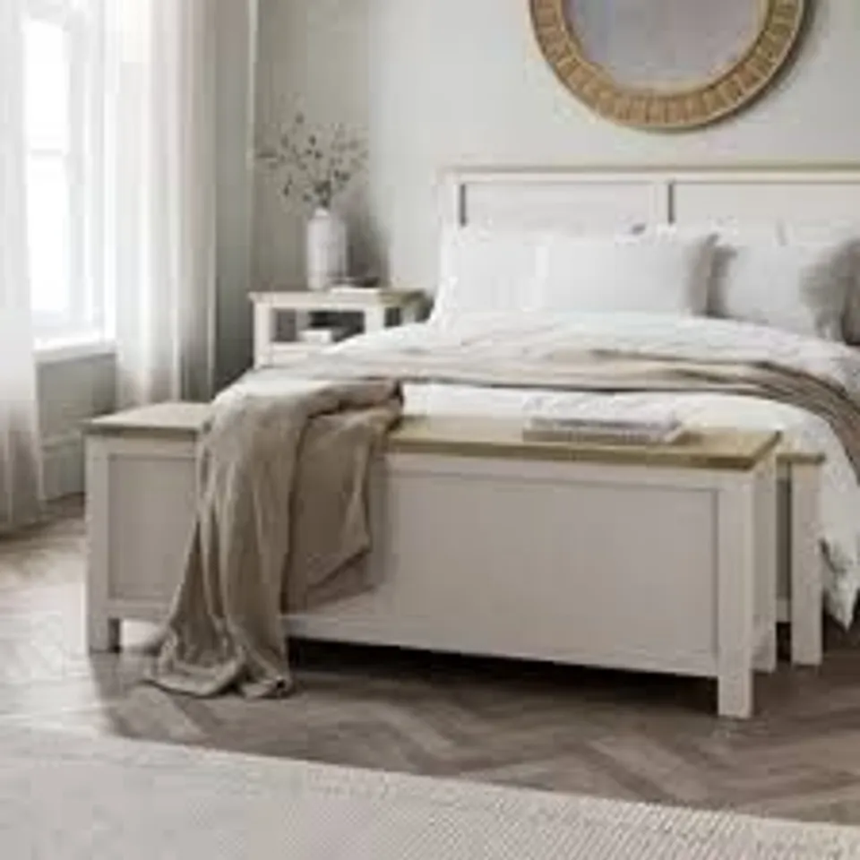 BOXED OLNEY BLANKET BOX - STONE (1 BOX)