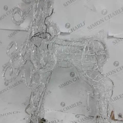 OUTDOOR SPUN ACRYLIC STANDING REINDEER 