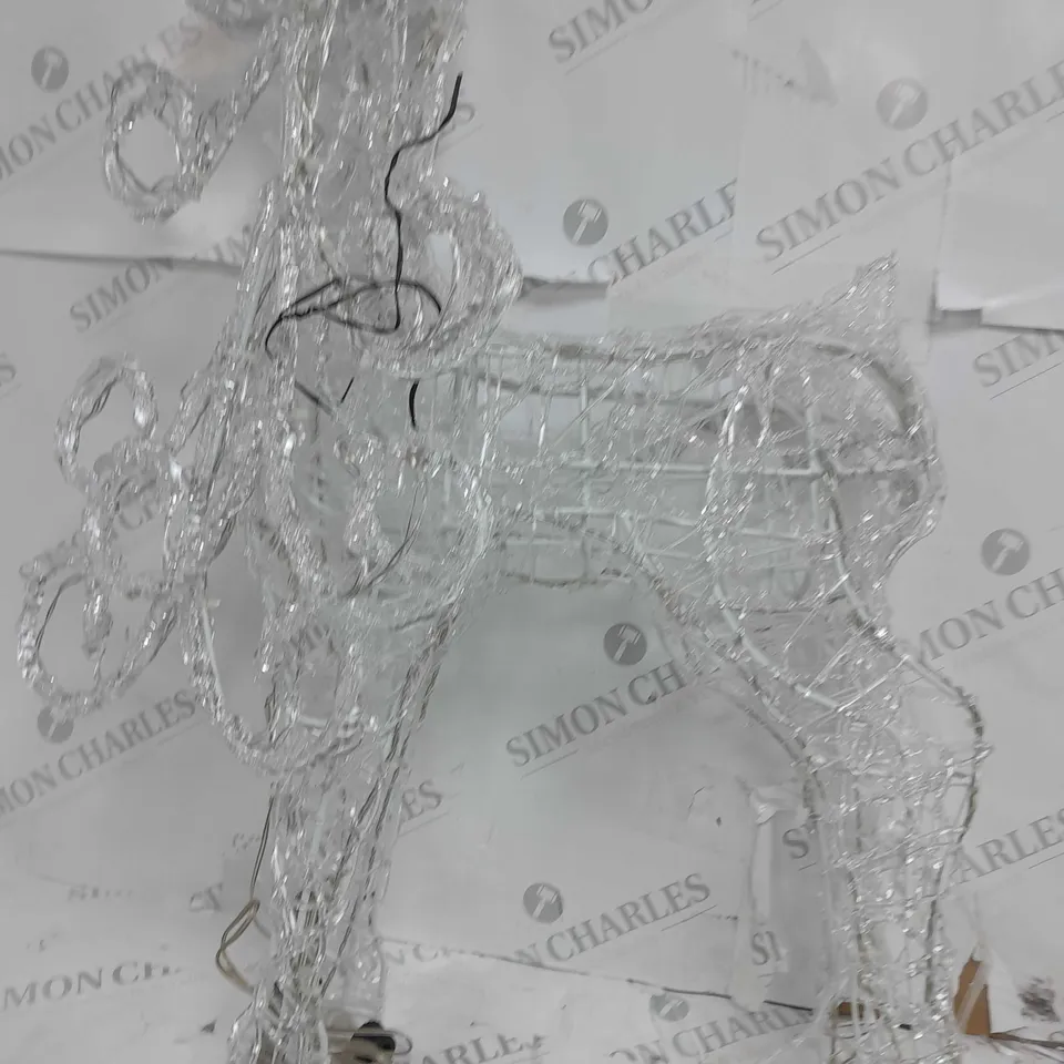 OUTDOOR SPUN ACRYLIC STANDING REINDEER  RRP £69.99