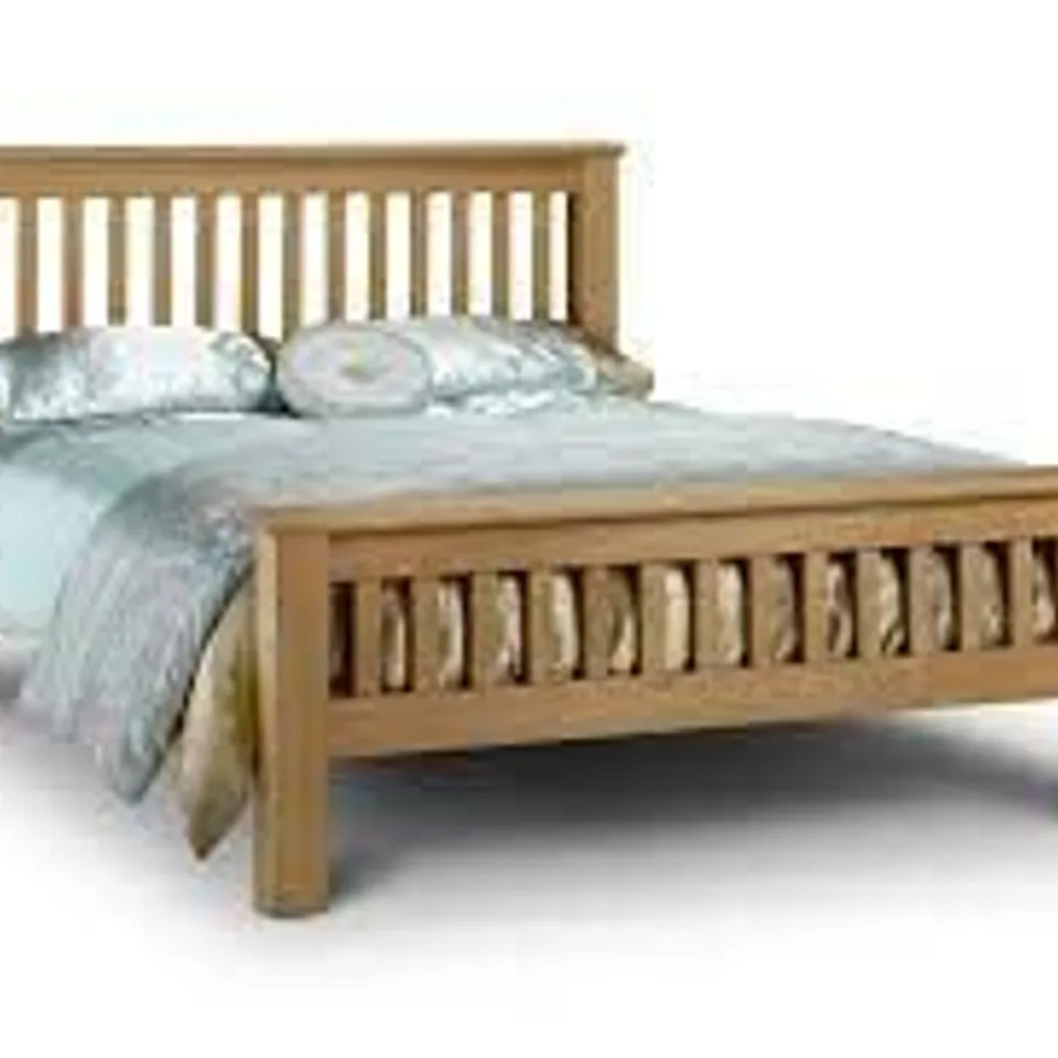 BOXED GRADE 1 AMSTERDAM HIGH FOOT END BED - WAXED OAK (3 BOXES)