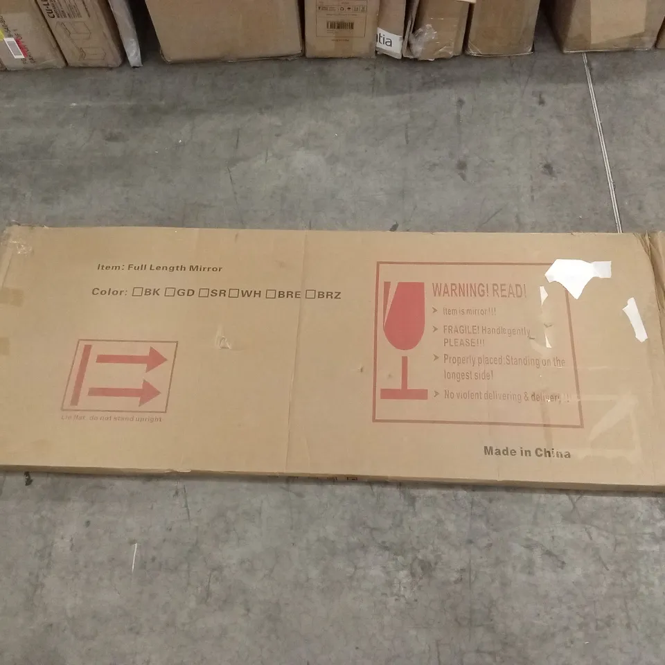 BOXED METAL RECTANGLE MIRROR (1 BOX)