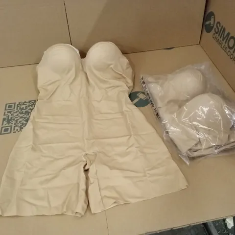 BOX CONTAINING APPROXIMATELY 13 x BRAND NEW MAGISCULPT ALMOND BODYSUITS - SIZE 38D