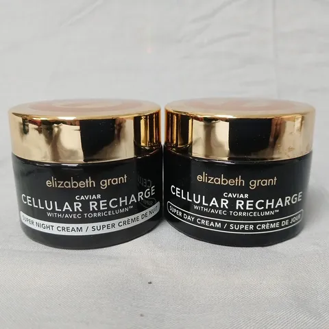 ELIZABETH GRANT CELLULAR RECHARGE CAVIAR DAY & NIGHT CREAMS (2 X JARS)