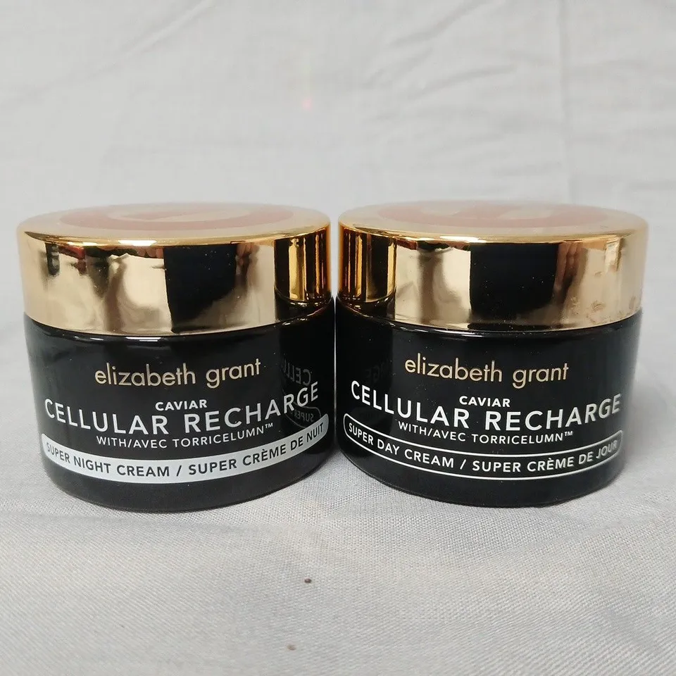 ELIZABETH GRANT CELLULAR RECHARGE CAVIAR DAY & NIGHT CREAMS (2 X JARS)