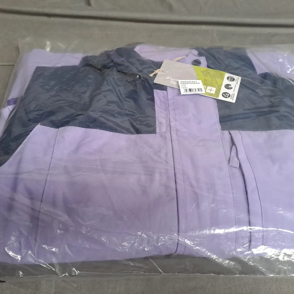 MOUNTAIN WAREHOUSE KIDS 3-1 WATERPROOF JACKET SIZE 11-12