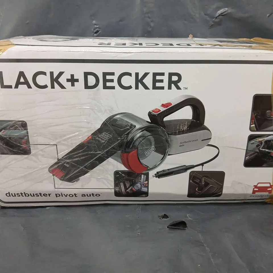 BLACK + DECKER PV1200AV DUSTBUSTER PIVOT CAR VACUUM 12V RRP £51.99