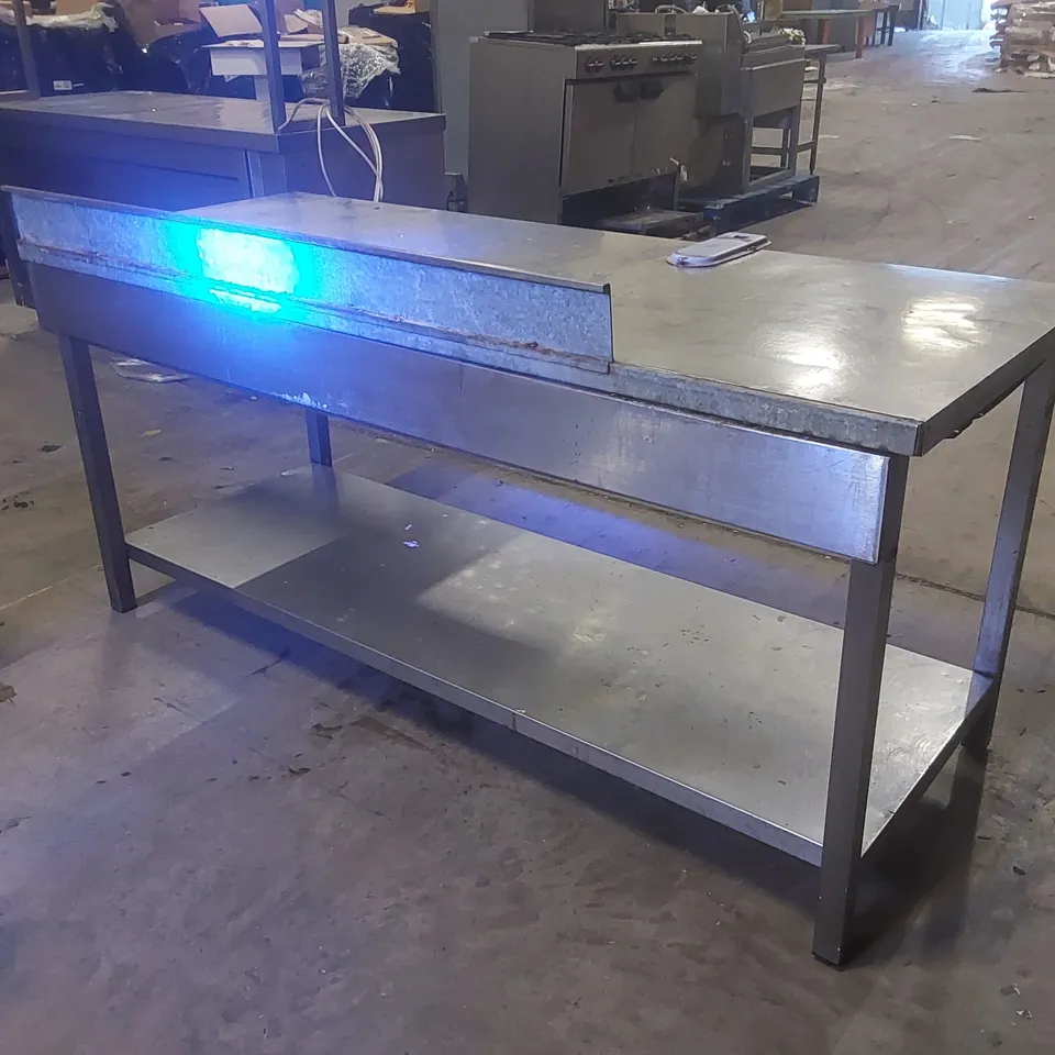 STAINLESS STEEP COMMERCIAL KITCHEN WORKTOP