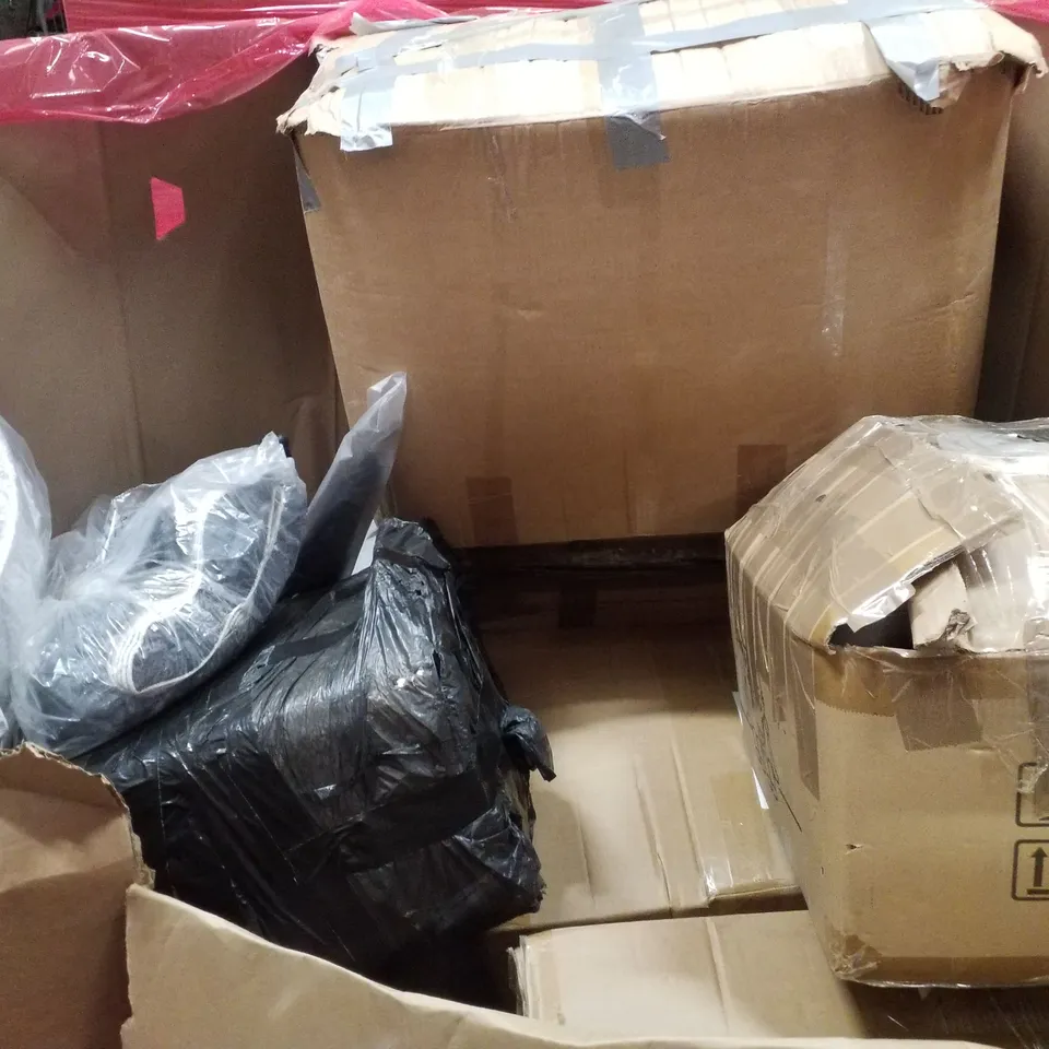 PALLET CONTAINING ASSORTED PRODUCTS INCLUDING IRONING BOARD, AIR COOLER, BOOSTER SEAT & CHILDRENS SCOOTER 