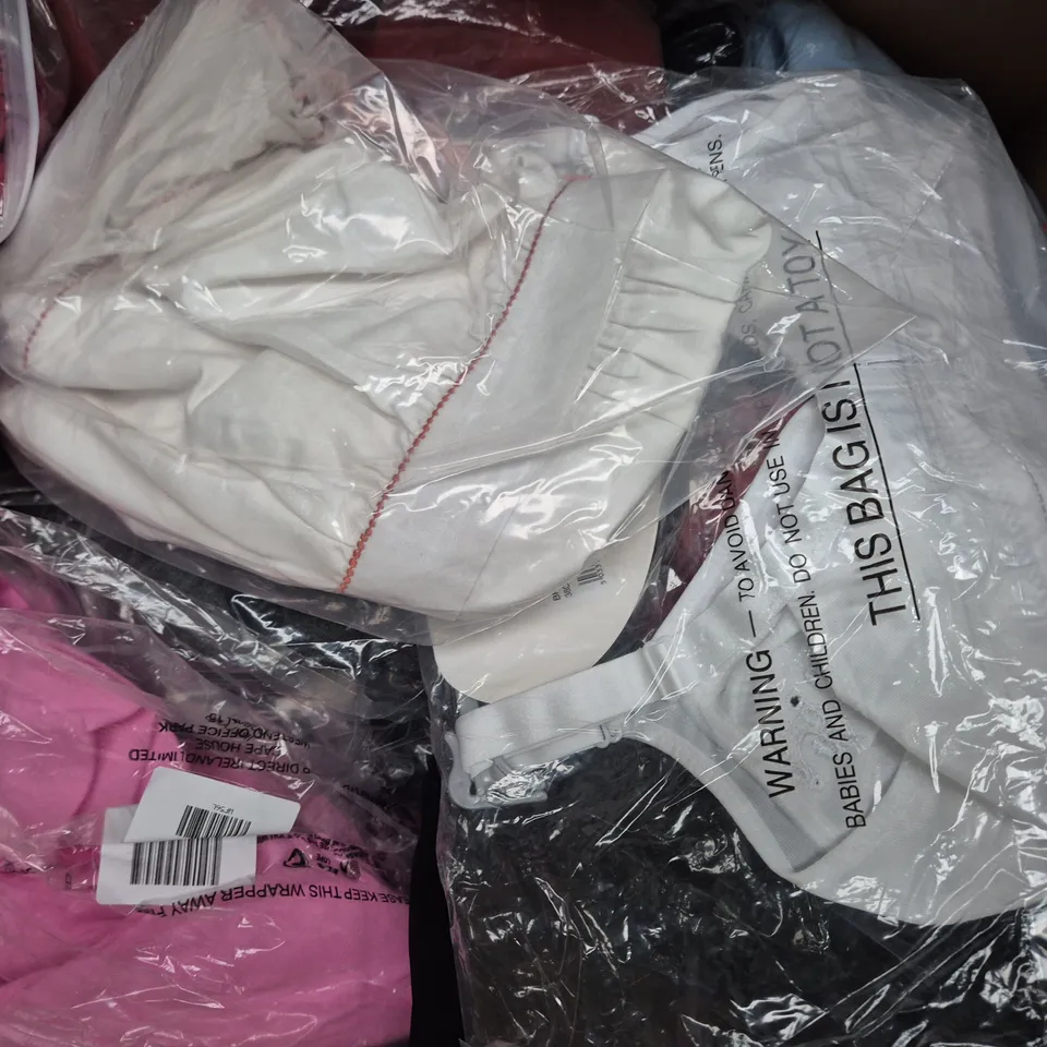 APPROXIMATELY 25 ASSORTED CLOTHING AND FASHION PRODUCTS IN VARIOUS STYLES AND SIZES - COLLECTION ONLY
