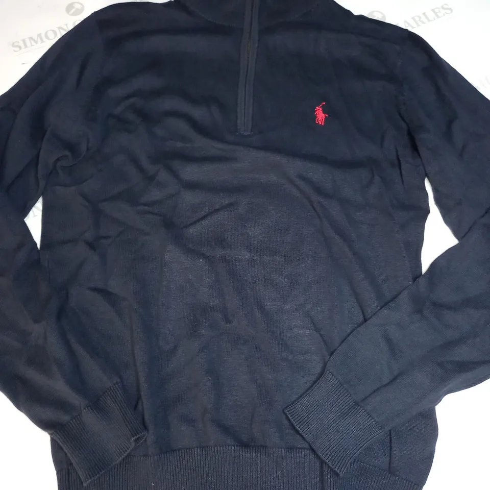 POLO RALPH LAUREN 1/4 ZIPPED SWEATSHIRT SIZE  S