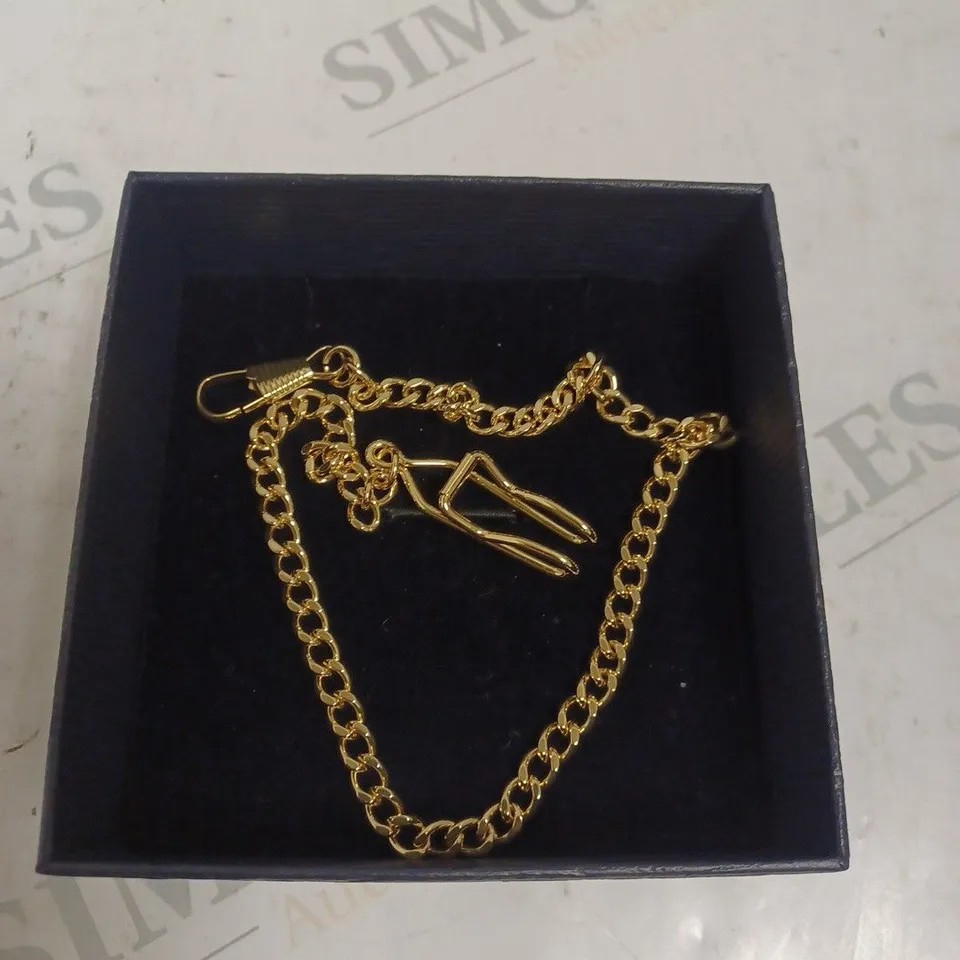 BOXED STAUER CHARLES II SKELETON POCKET WATCH. 