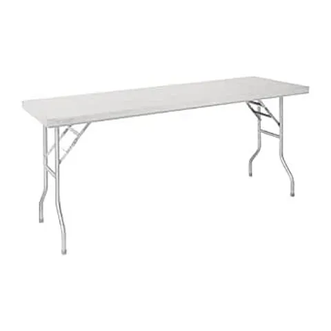 BOXED VOGUE FOLDING WORK TABLE ST/ST - 1830X760X780MM