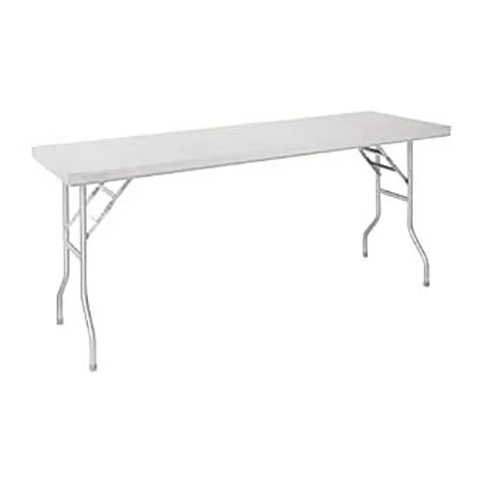BOXED VOGUE FOLDING WORK TABLE ST/ST - 1830X760X780MM