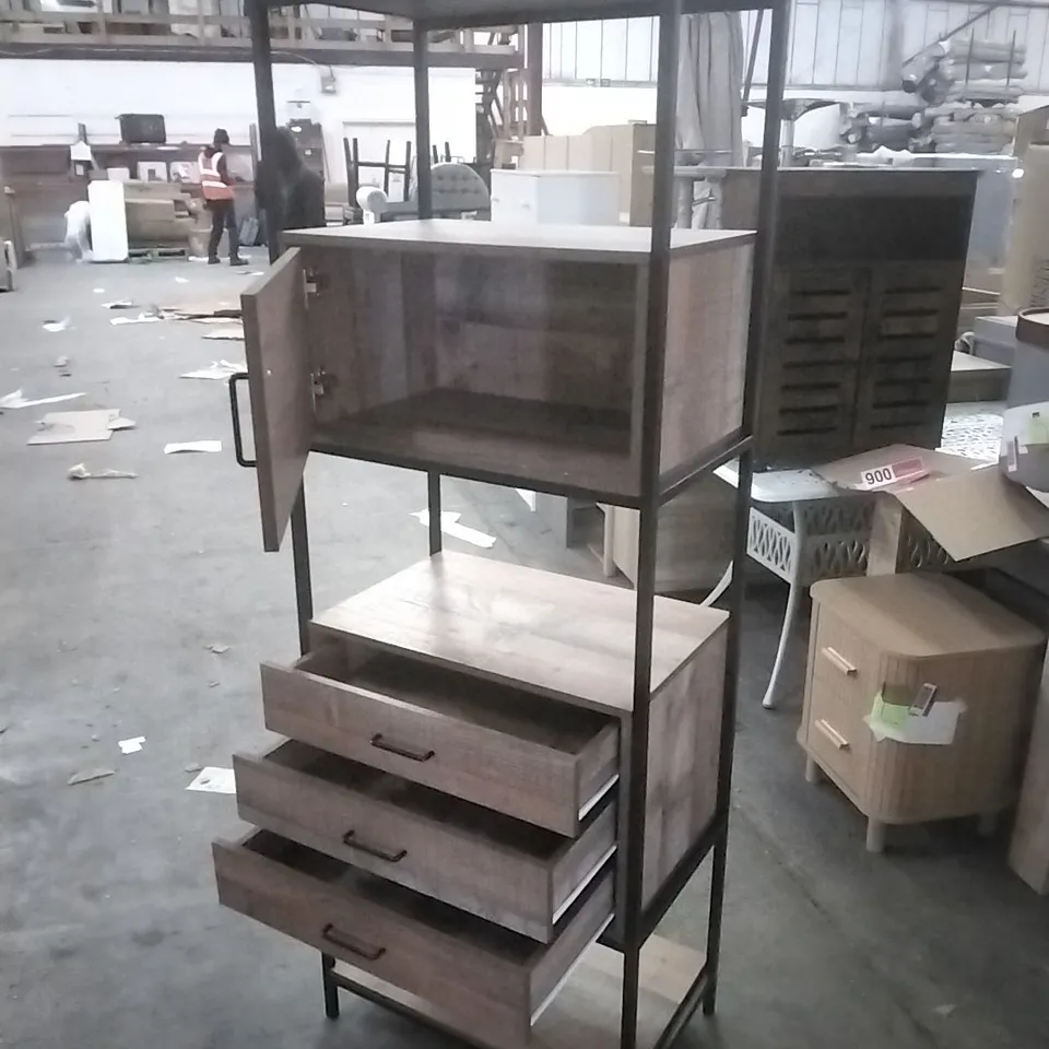 BIRLEA URBAN 3 DRAWER SHELVING UNIT