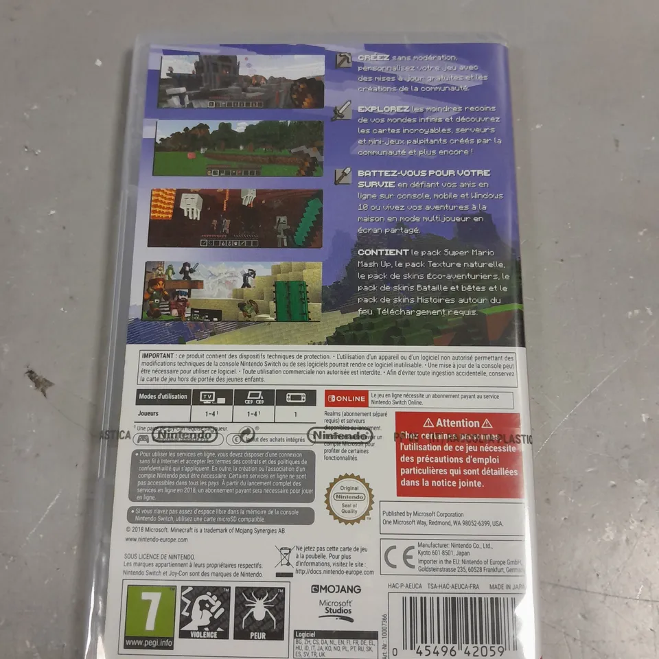 SEALED MINECRAFT FOR NINTENDO SWITCH 