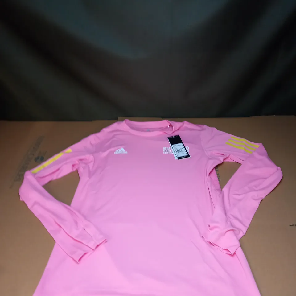 ADIDAS RUNNING LONG SLEEVED SHIRT IN PINK SIZE S