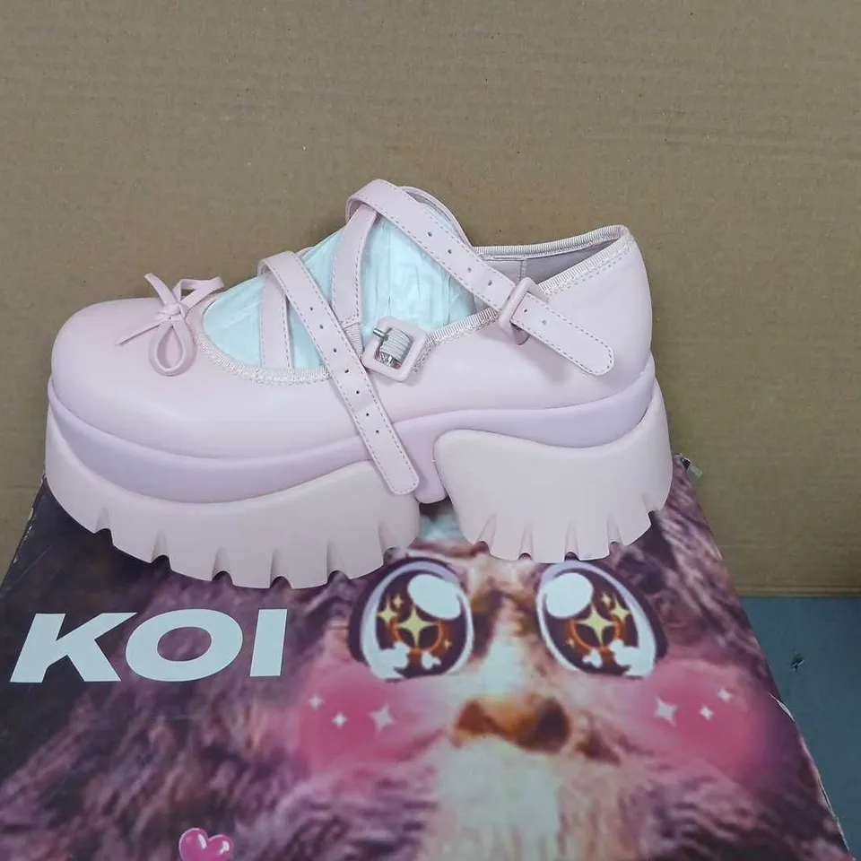 KOI MARGOT MONSTER PLATFORM MARY JANES - PINK, UK5 