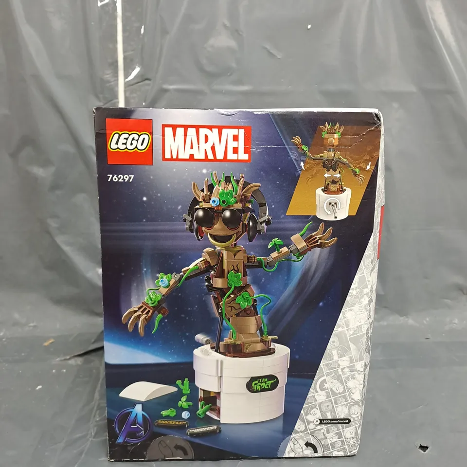 BOXED EGO MARVEL DANCING GROOT BUILDABLE TOY SET 76297 RRP £29.99