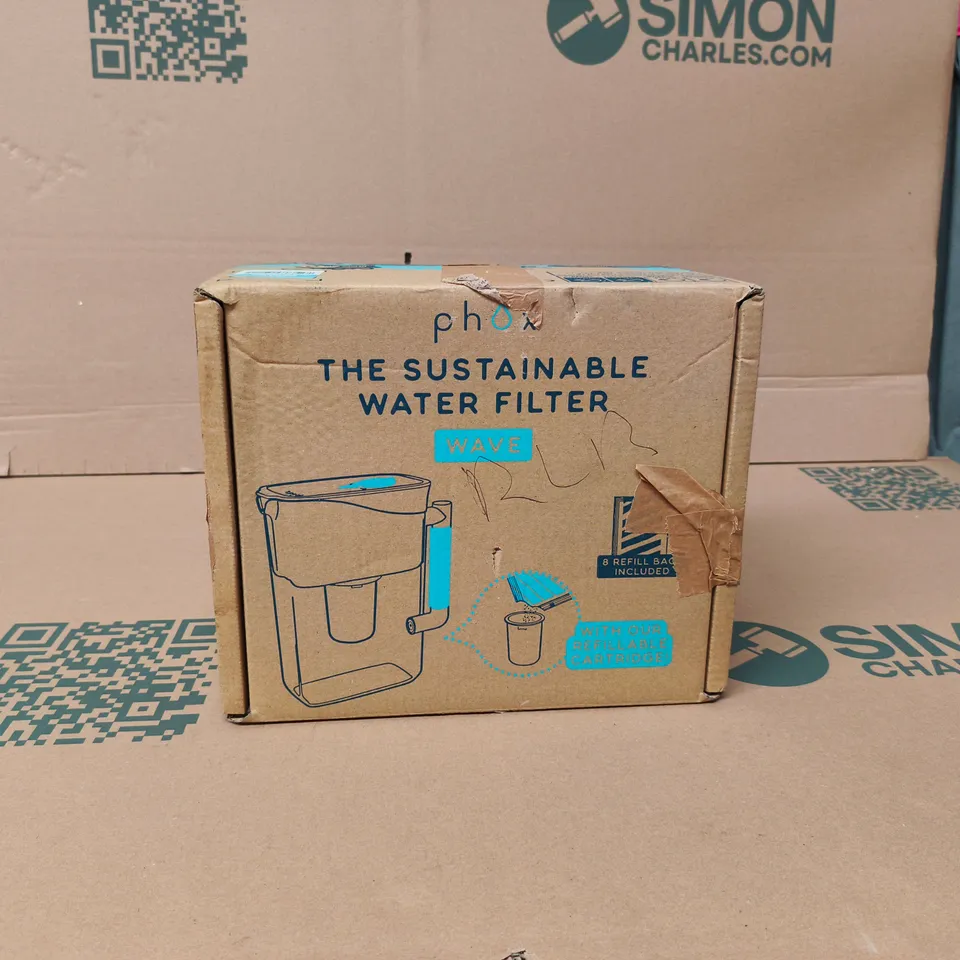 PHOX WAVE SUSTAINABLE WATER FILTER BOXED