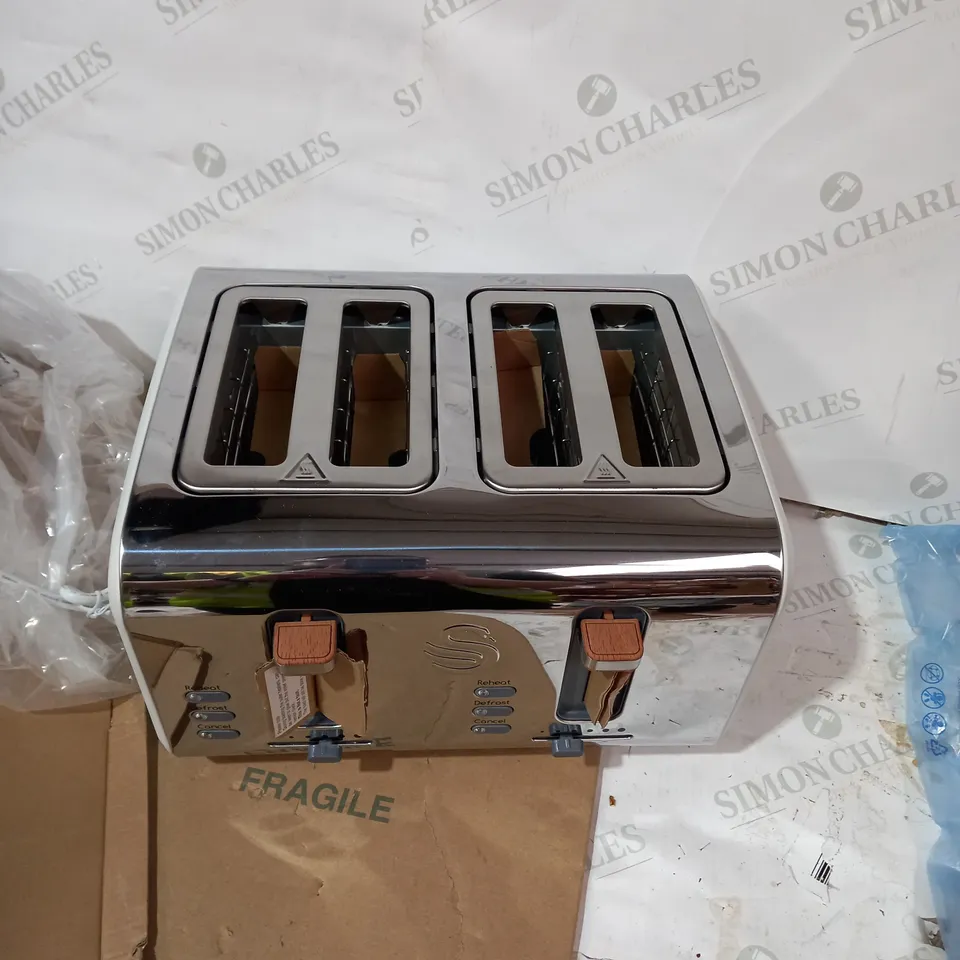 SWAN ST14620WHTN 4 SLICE NORDIC TOASTER