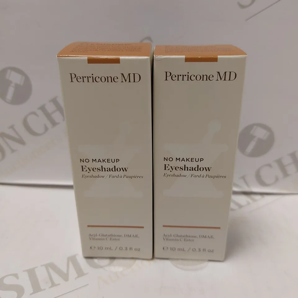 LOT OF 2 X 10ML PERRICONE MD NO MAKEUP EYESHADOW 