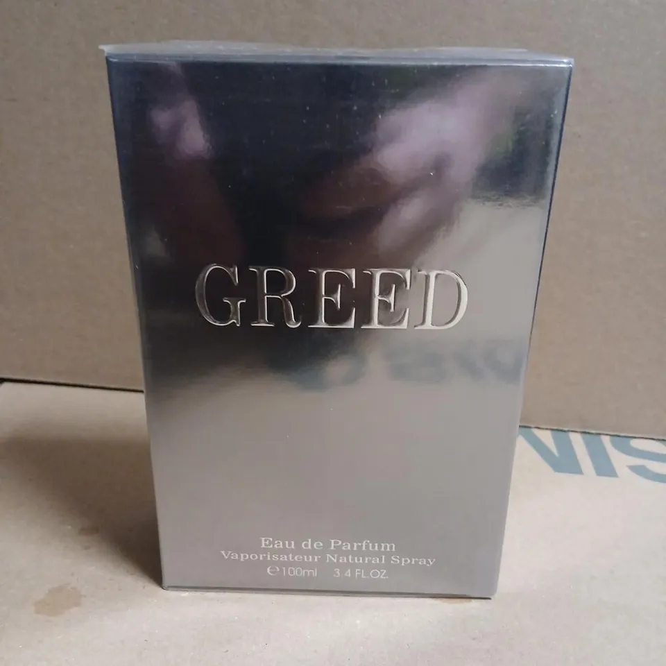 BOXED AND SEALED GREED EAU DE PARFUM 100ML
