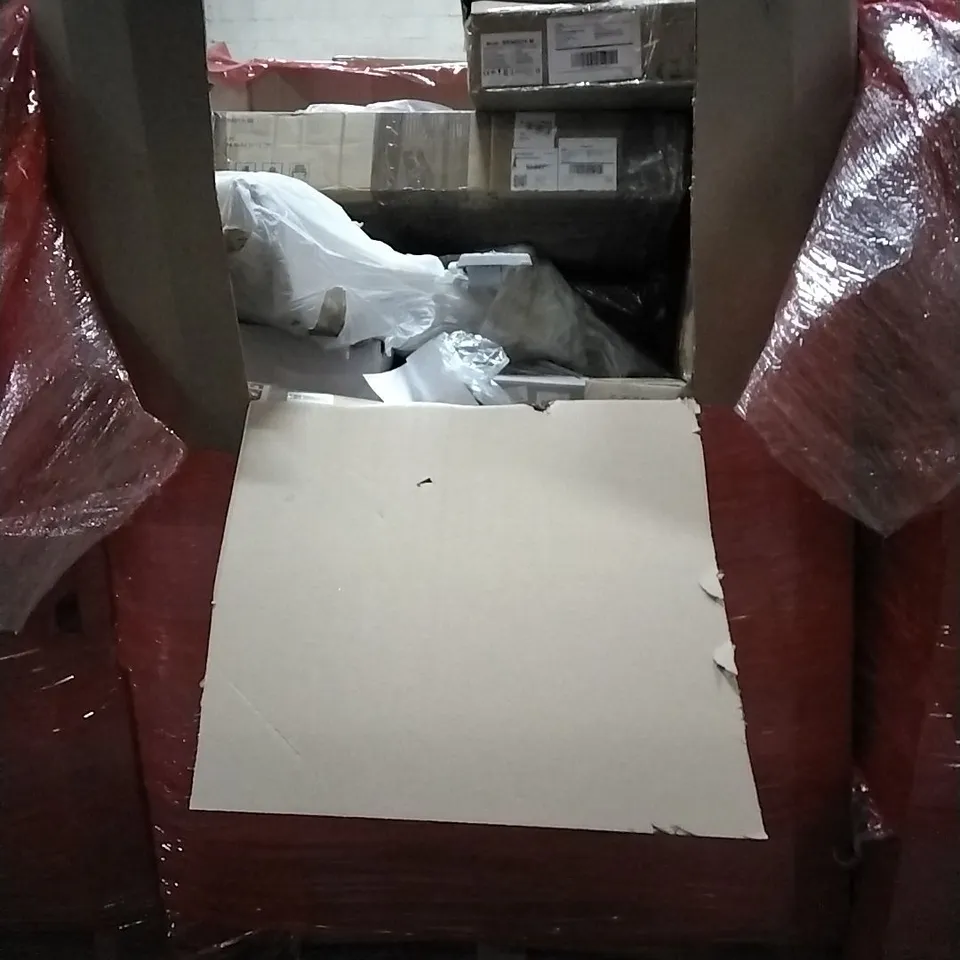 PALLET OF HOUSEHOLD ITEMS TO INCLUDE FLOOR LAMP, TORQUE WRENCH SET, PROFESSIONAL HAIR DRYER AND OTHER ASSORTED ITEMS...