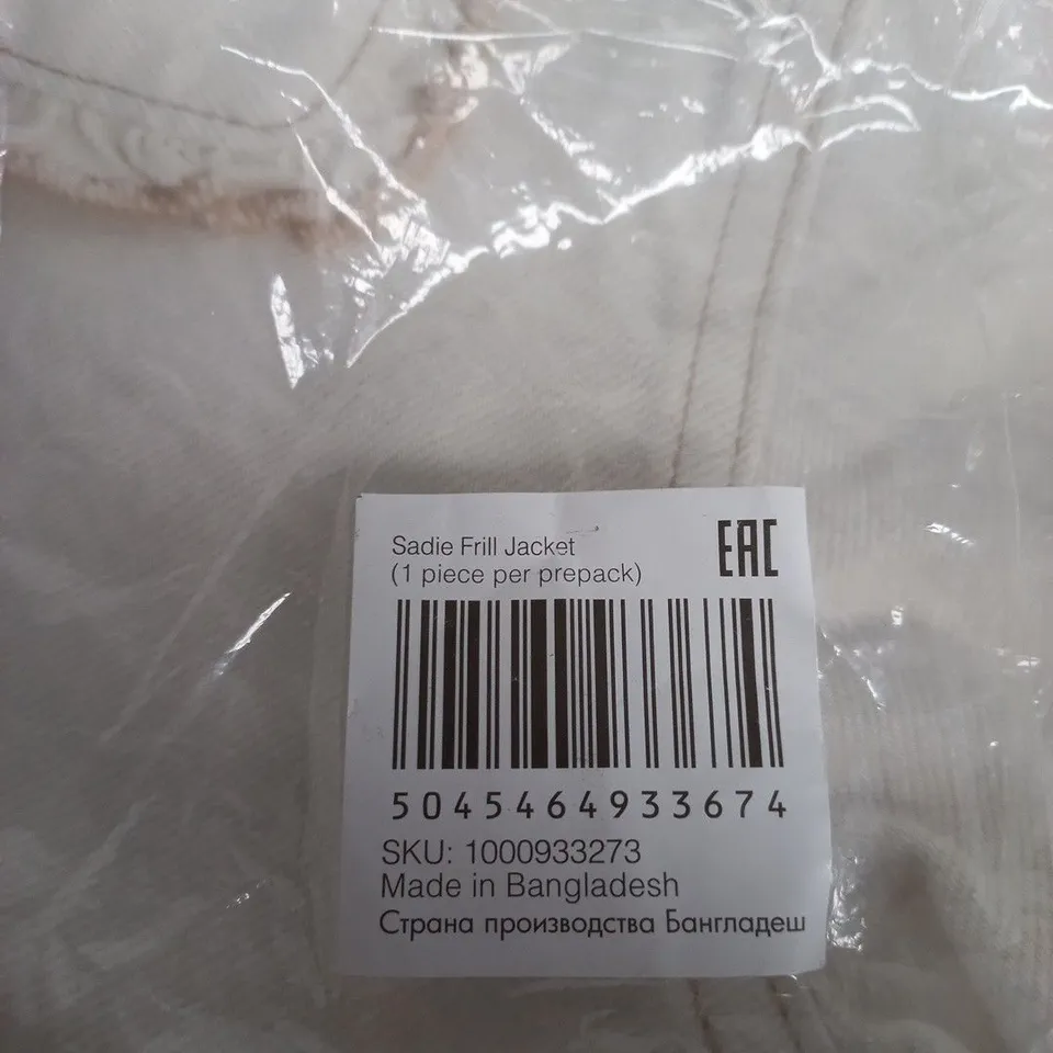 MONSOON WOMEN'S DENIM JACKET – WHITE, UK 16 (EU 44)