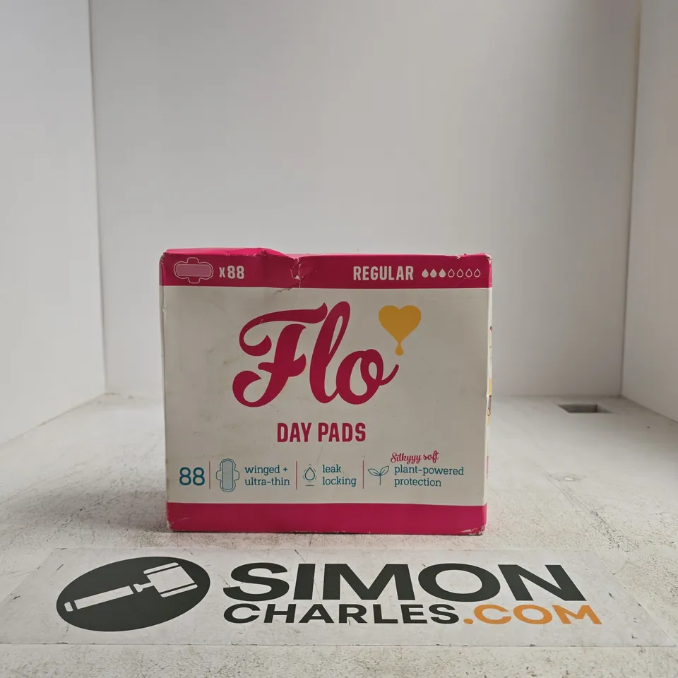 FLO DAY PADS – REGULAR, WINGED – 88 PADS