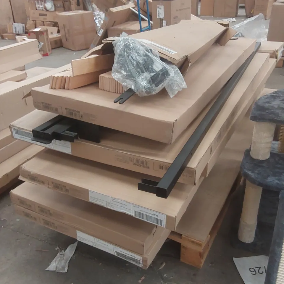 PALLET CONTAINING ASSORTED BRAND NEW VERTICAL FOLDING BED PARTS