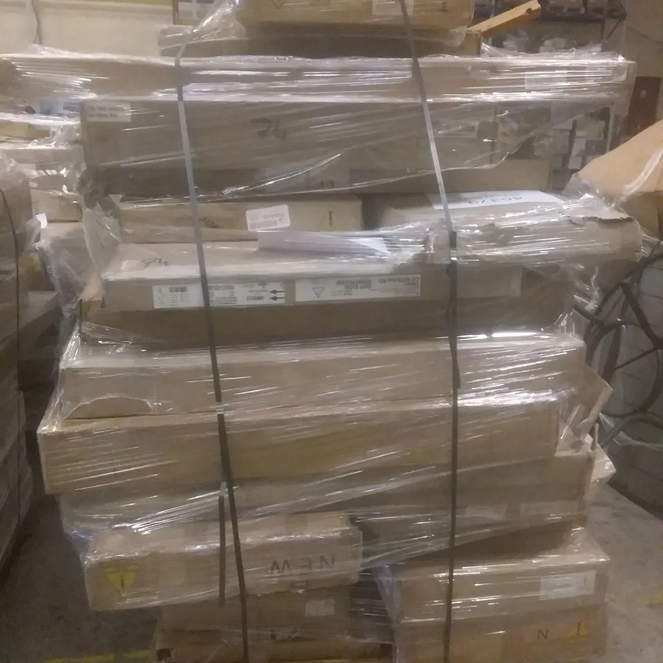 PALLET OF ASSORTED INCOMPLETE FLAT PACK FURNITURE ITEMS