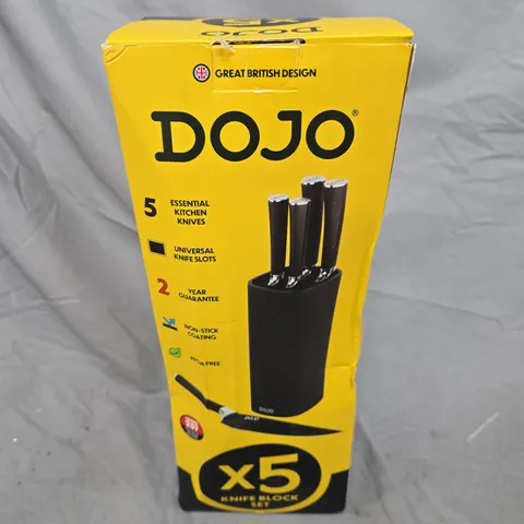 DOJO 5-PIECE KNIFE BLOCK SET – BOXED