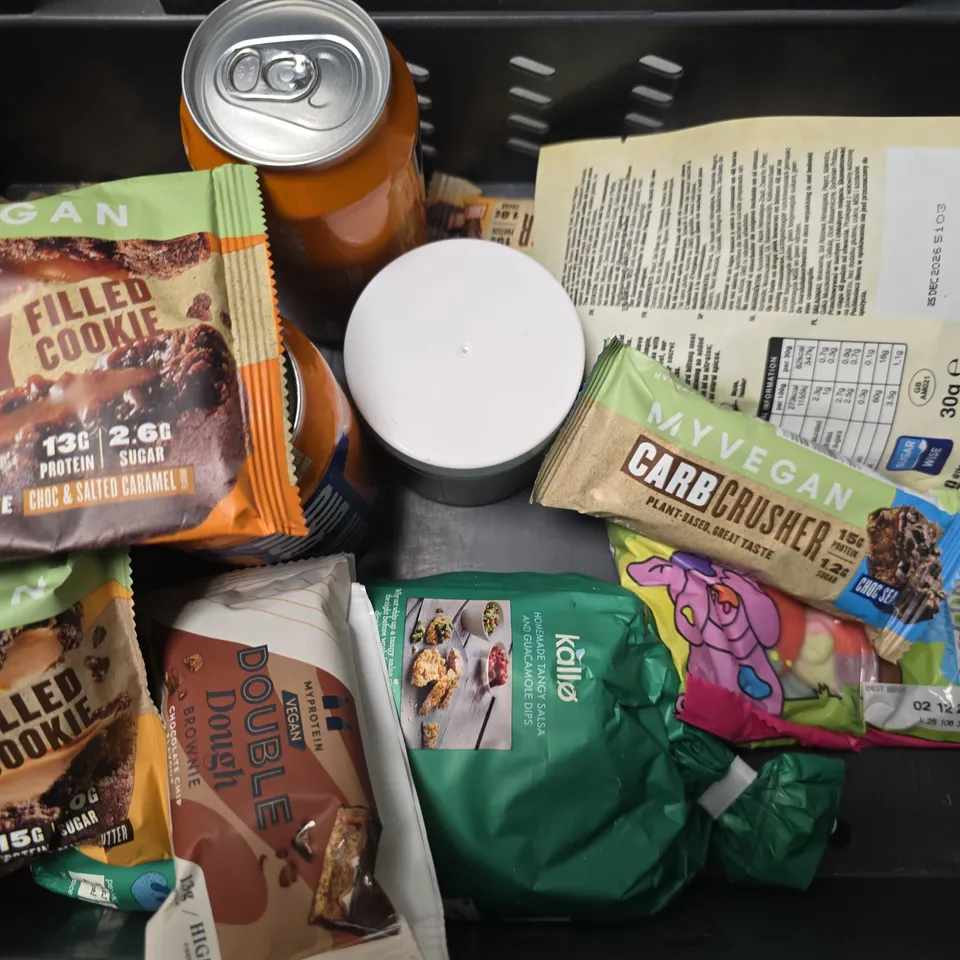 APPROXIMATELY 11 ASSORTED FOOD & DRINK ITEMS TO INCLUDE - SPECIAL K HIGH FINBRE , IRN BRU ETC