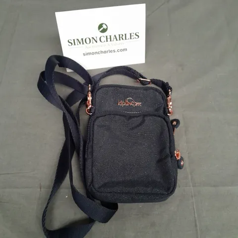 KIPLING LADIES CROSSBODY BAG NAVY BLUE WITH GLITTER DETAIL