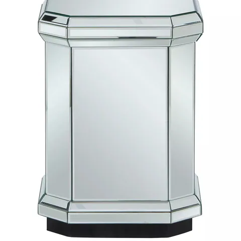 PLINTH READY ASSEMBLED MIRRORED LAMP TABLE - FSC® CERTIFIED BOXED
