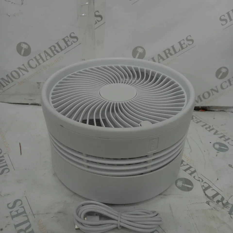 BELL & HOWELL OSCILLATING ADJUSTABLE FOLDING RECHARGEABLE STAND FAN