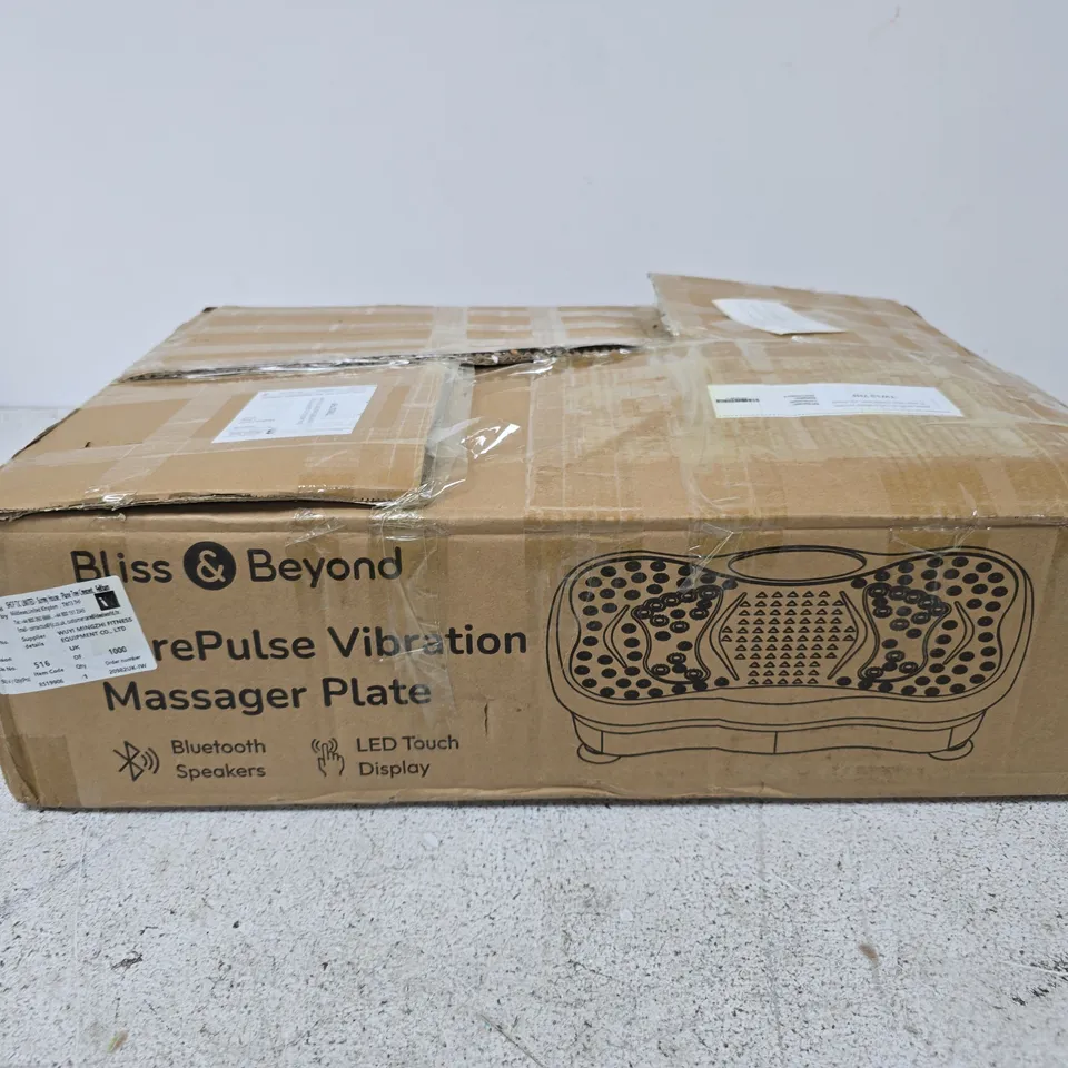 BLISS & BEYOND PUREPULSE VIBRATION MASSAGER PLATE – BOXED