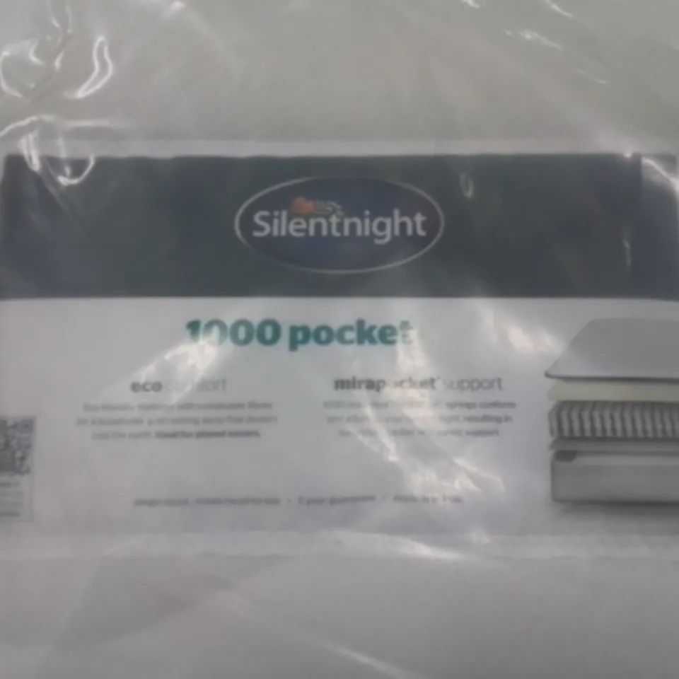 BAGGED SILENTNIGHT 1000 POCKET MATTRESS - APPROX 135X190CM