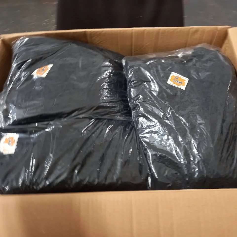 LOT OF 17 BAGGED AS NEW CAPPIO BLACK TEXTURED JUMPERS - SIZE UNSPECIFED