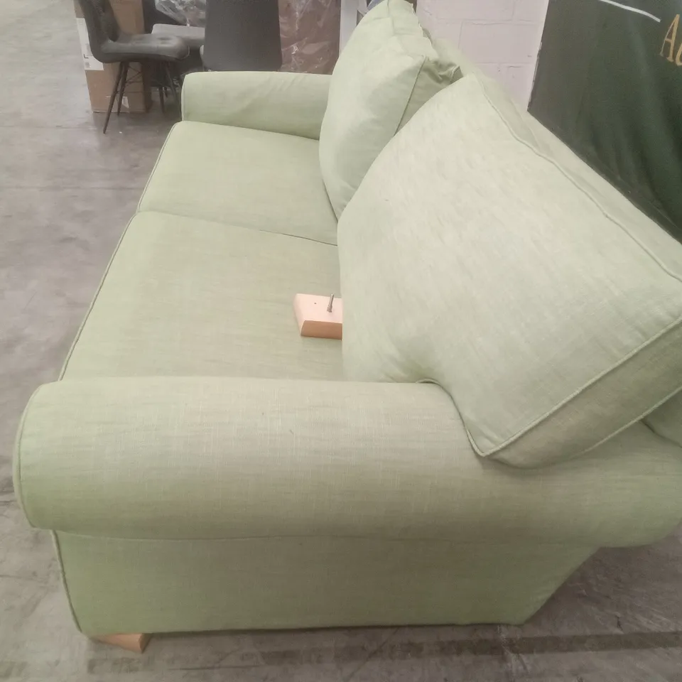 3 SEATER SOFA - GREEN FABRIC 