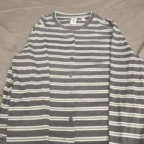 COLLUSION STRIPED CARDIGAN, UK SIZE L