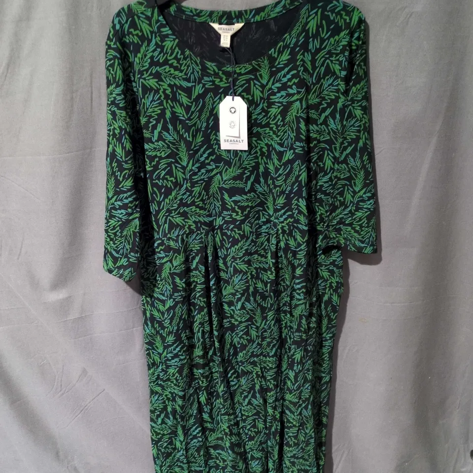 SEASALT VERONICA DRESS – FOREST FLOOR FERN PRINT, UK 20