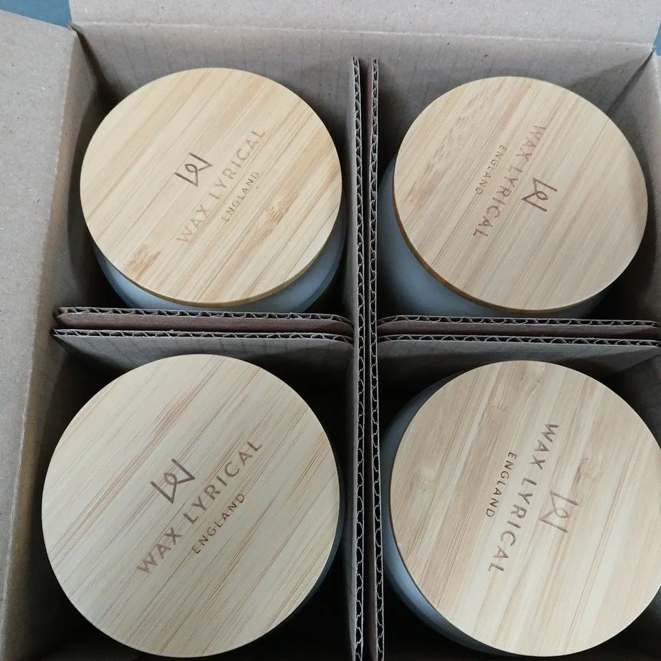 4 WAX LYRICAL COUNTRY GARDEN FRAGRANCED CANDLES (4X335G) - COLLECTION ONLY