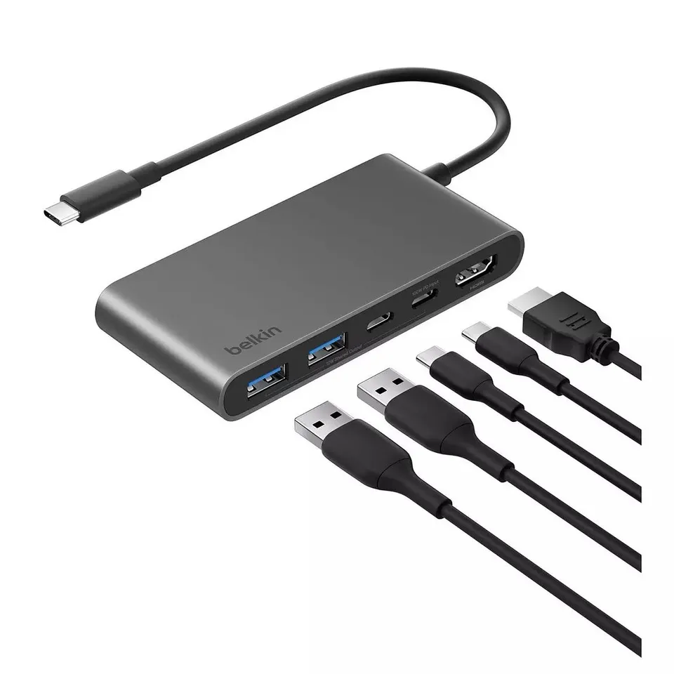 BELKIN 5-PORT USB-C HUB WITH HDMI, USB-A & DUAL USB-C PORTS